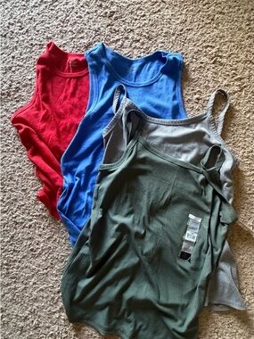 NOBO Tank Top Bundle — Red, Blue, Olive, Gray